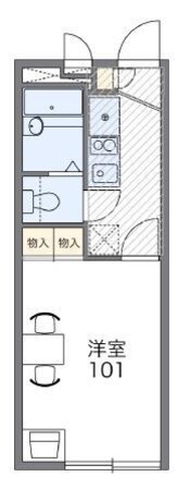 レオパレス翼　２１９４７の物件間取画像